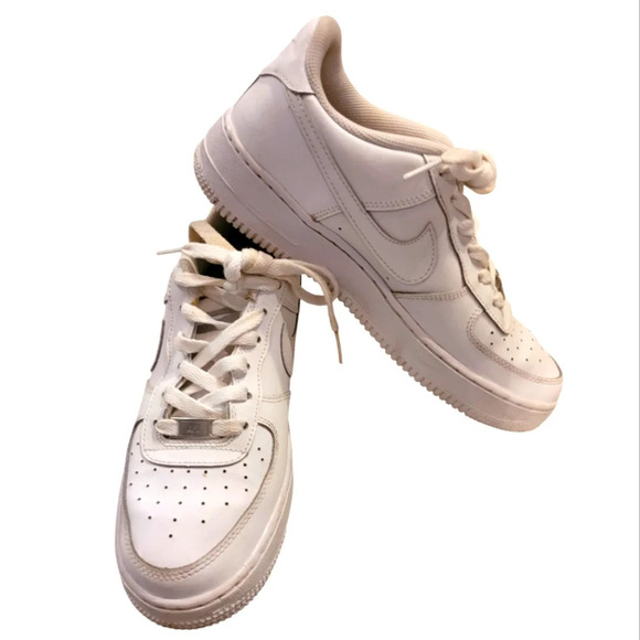 Nike Other - NIKE AIR FORCE 1 Classic all white sneakers basketball gorpcore shoes 7Y 8.5W